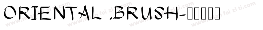 ORIENTAL BRUSH字体转换